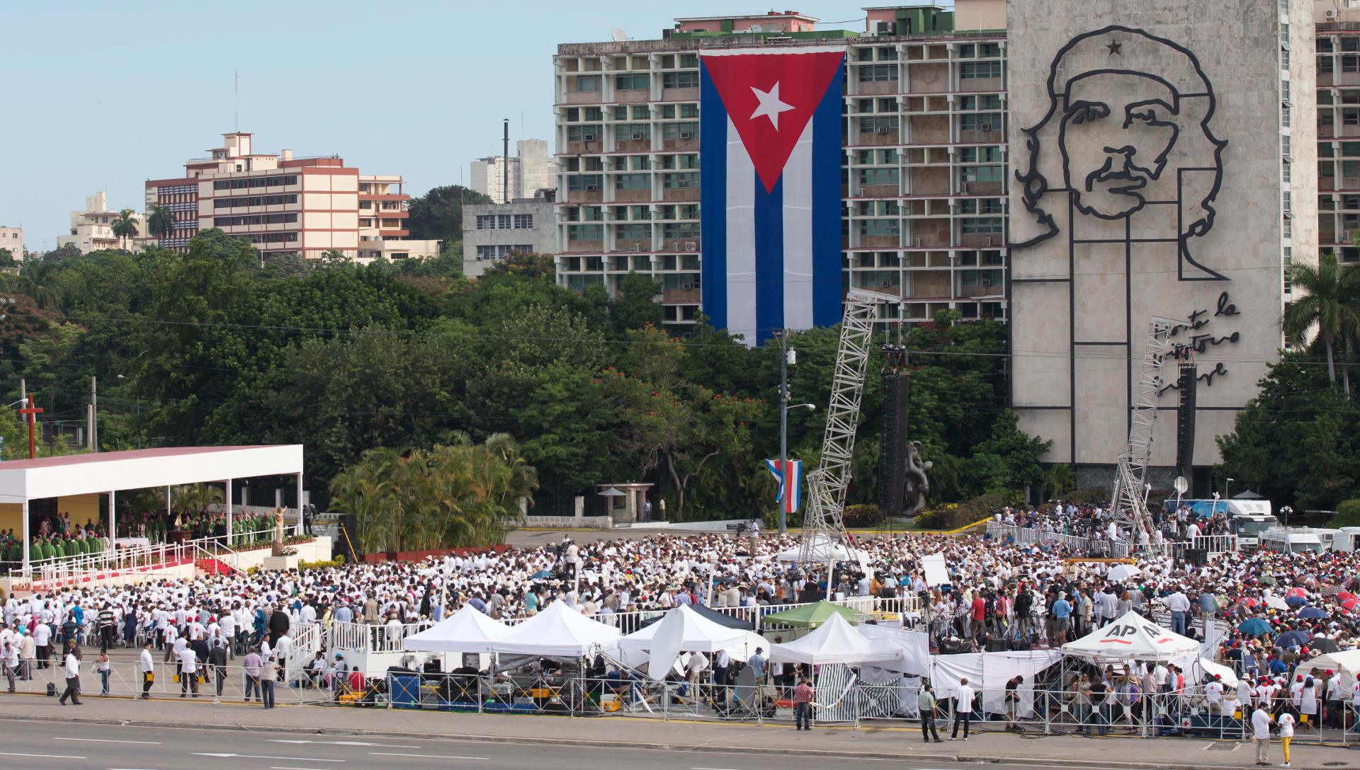 Papstmesse auf dem Platz der Revolution in Havanna, 20. September 2015.