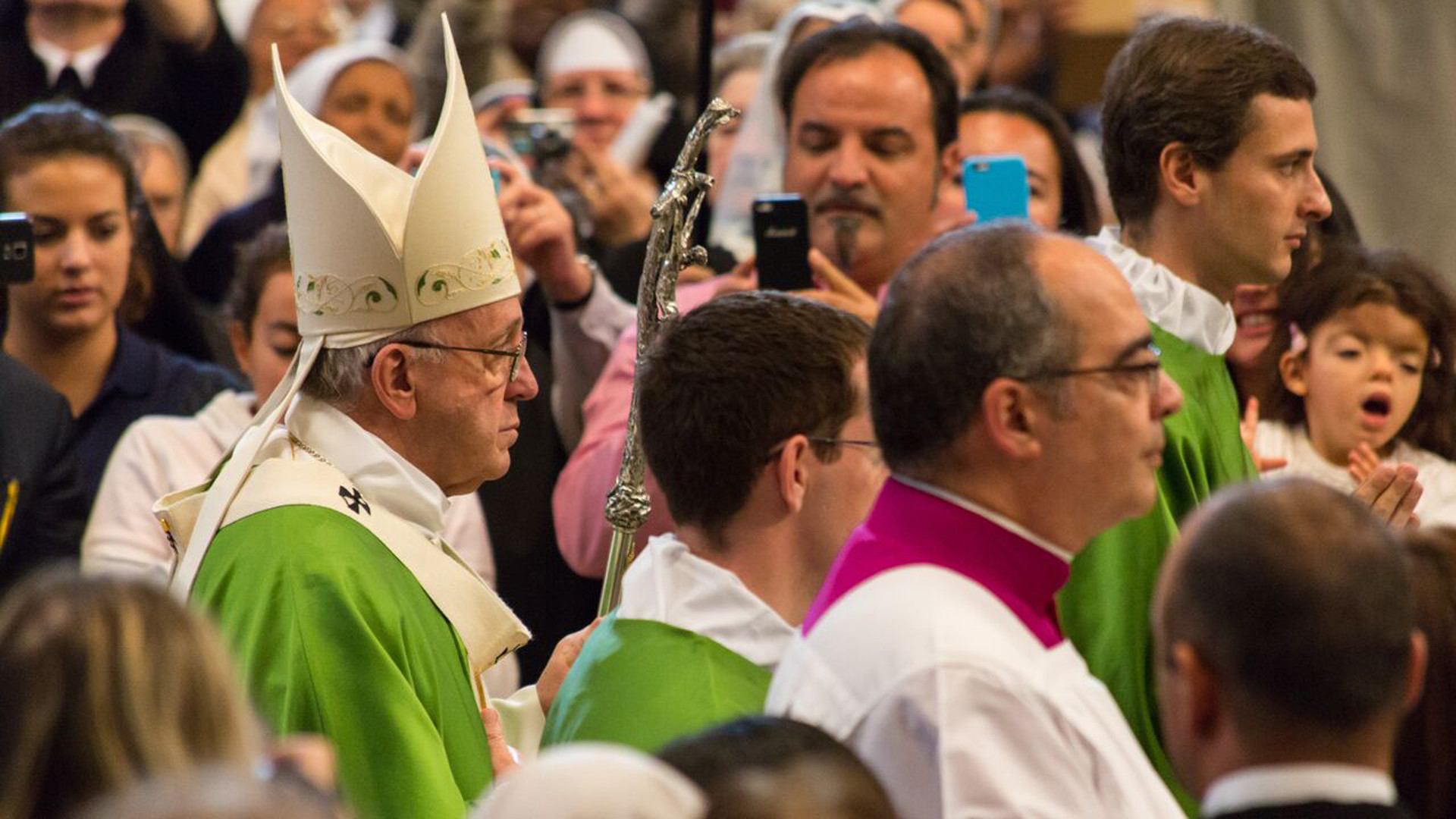 Papst Franziskus in der Abschlussmesse zur Familiensynode.